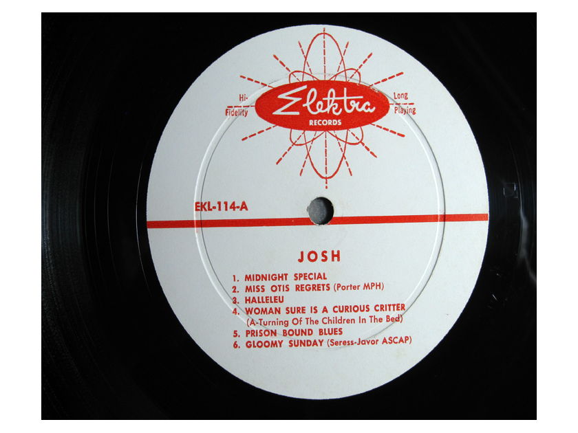 Josh White - Sings Ballads – Blues - 1957 Mono Original Elektra Records 114