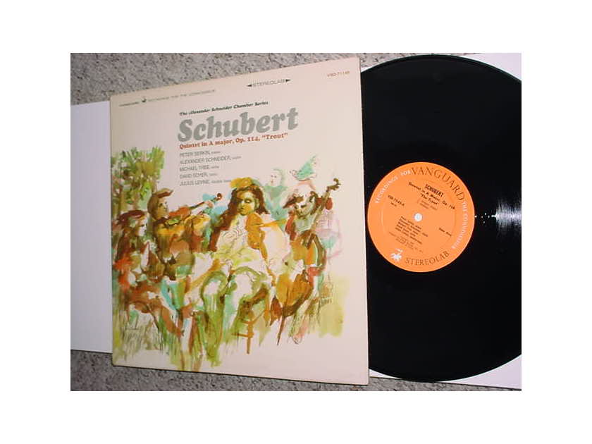 CLASSICAL Vanguard Schubert Quintet A MAJOR OP 114 TROUT LP Record stereolab