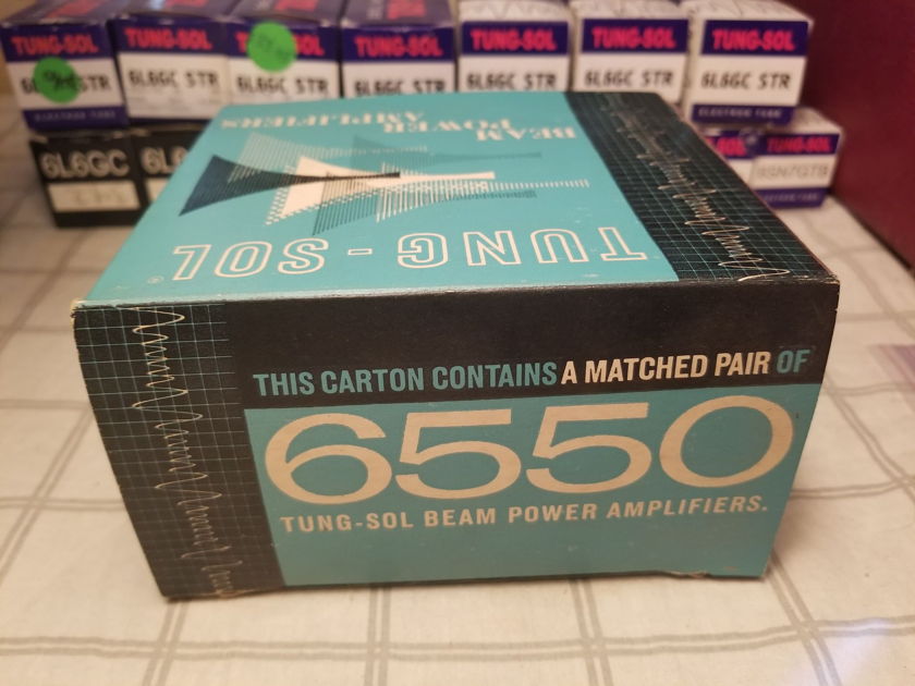 Tung-Sol 6550 Factory Matched Pair (Extremely Rare!)