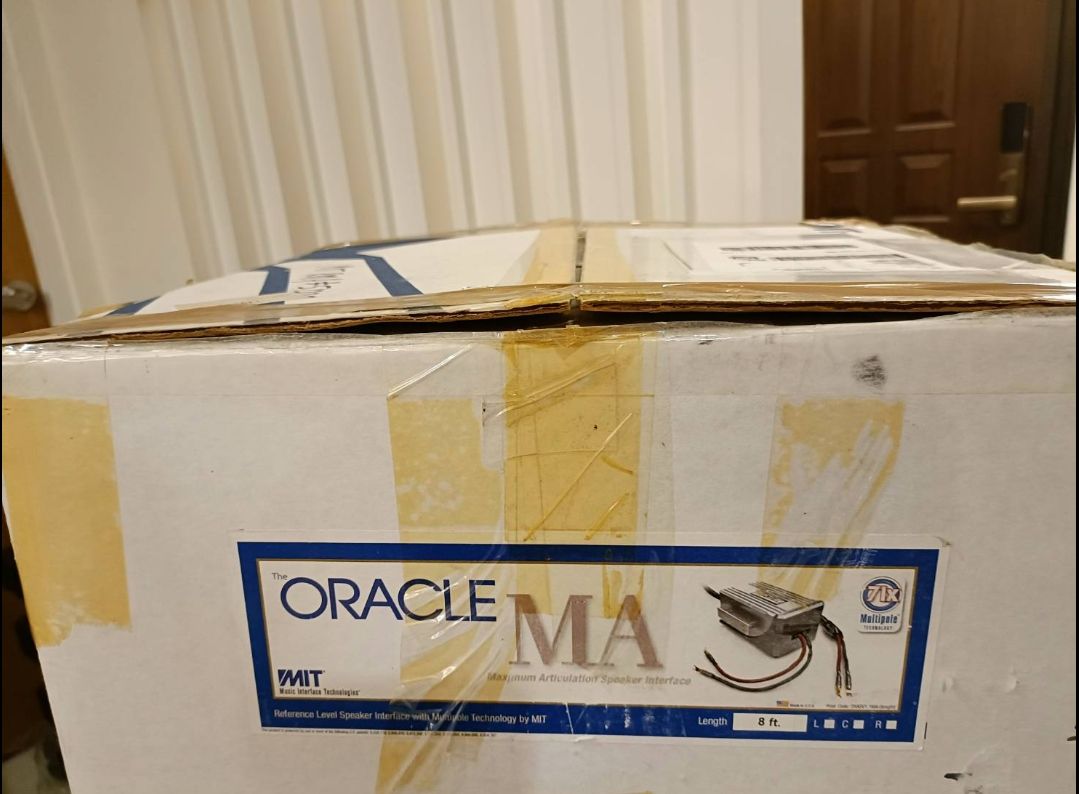 MIT Oracle MA speaker cables 8 ft pair actually near 11... 5
