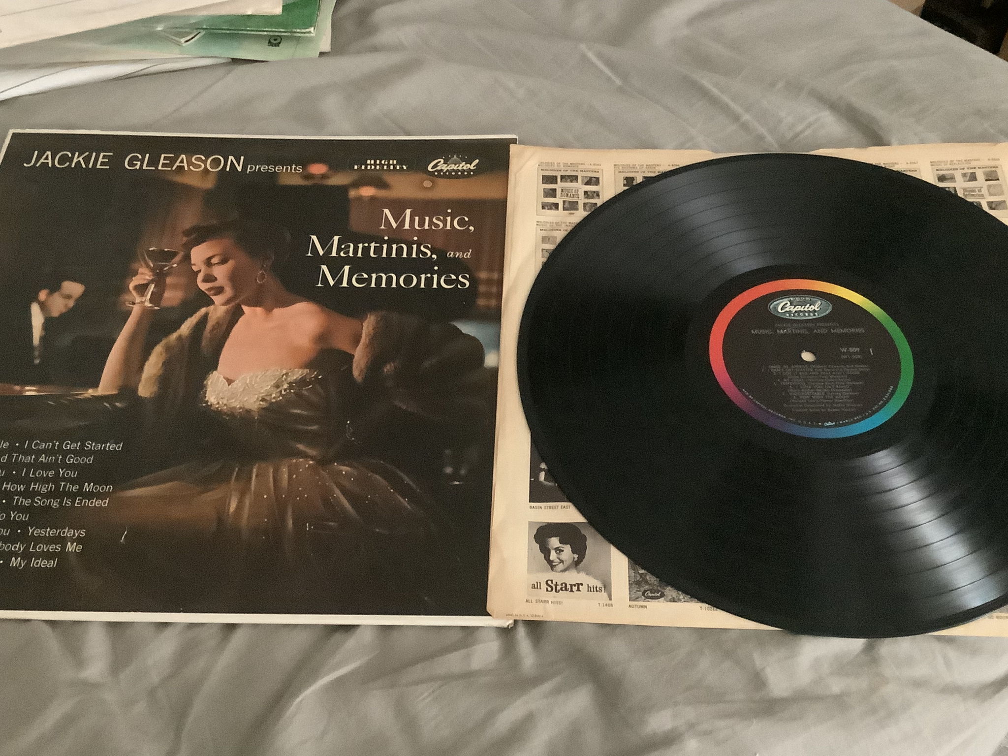 Jackie Gleason Capitol MONO LP Music,Martinis,And Memor...