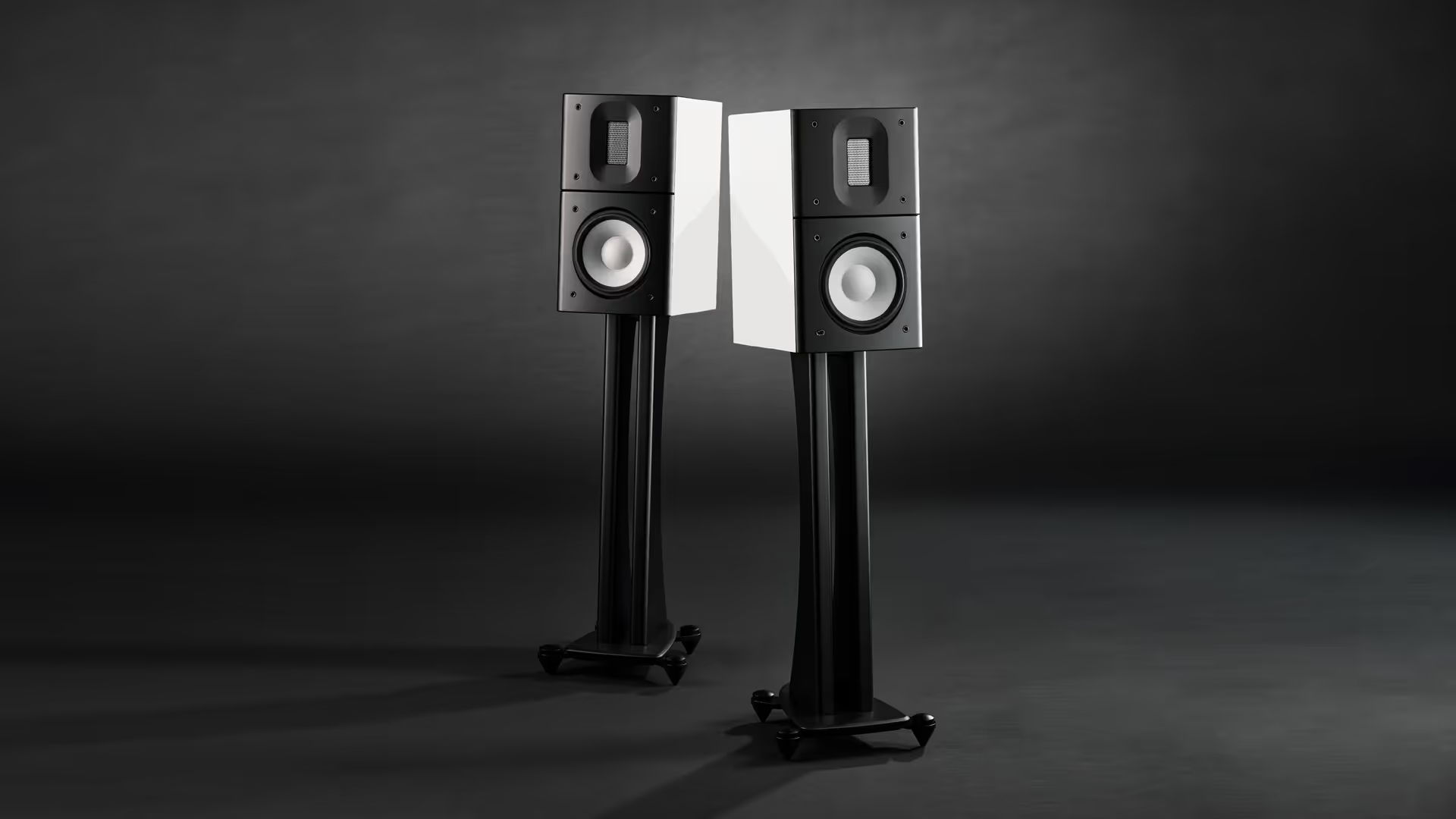 Raidho X1.6 Stand-mount Speakers in White w/Stands