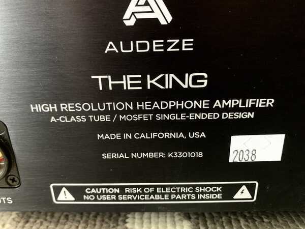 Audeze The King Class A Hybrid Tube / MOSFET Headphone ... 2