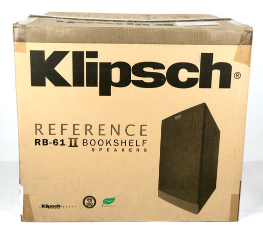 KLIPSCH RB-61 II 2-Way 8-Ohms Bookshelf Stereo Speakers...