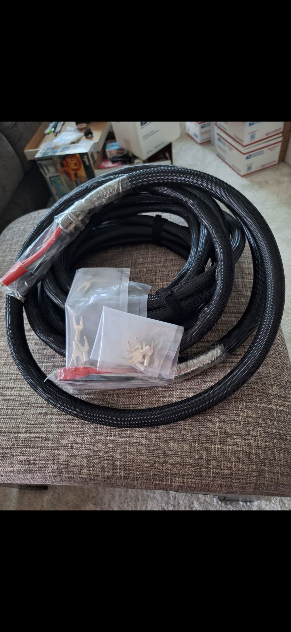 FATCAT affordable audiophile 2 meter speaker  cables ex... 2