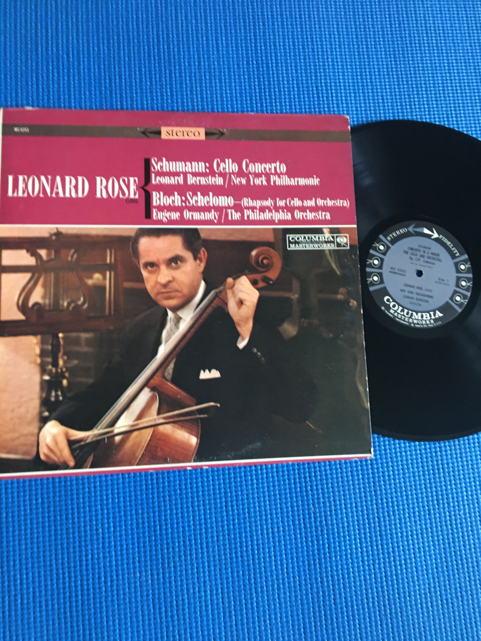 Leonard Rose Philadelphia Eugene Ormandy  Schumann cell...