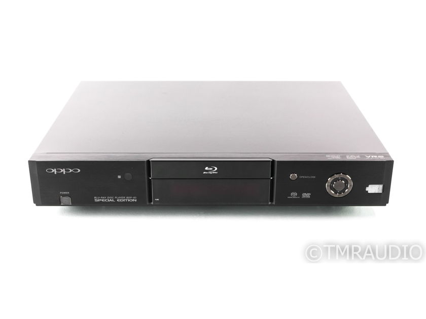 Oppo BDP-83SE Special Edition Blu-Ray Player; BDP83SE; Remote (24446)