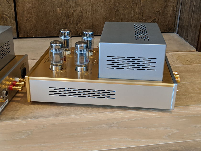 TriangleART Reference Tube Amplifier Mono Block Pair, Two-Tone Finish