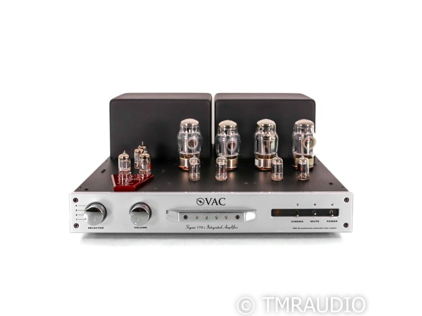 VAC Sigma 170i iQ Stereo Tube Integrated Amplifier; MM / MC Phono; Silver (53571)