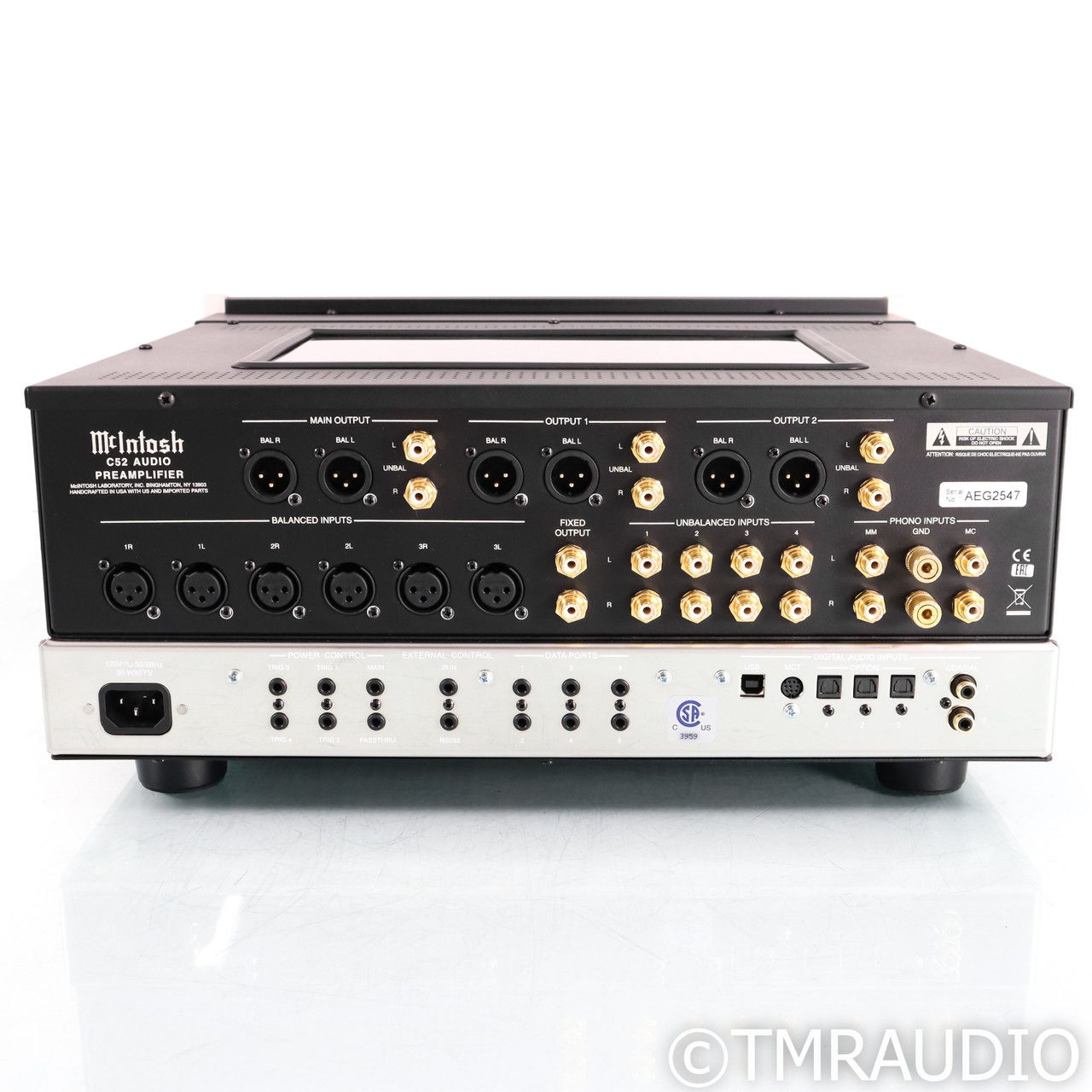 McIntosh C52 Stereo Preamplifier; MM & MC Phono (65323) 6