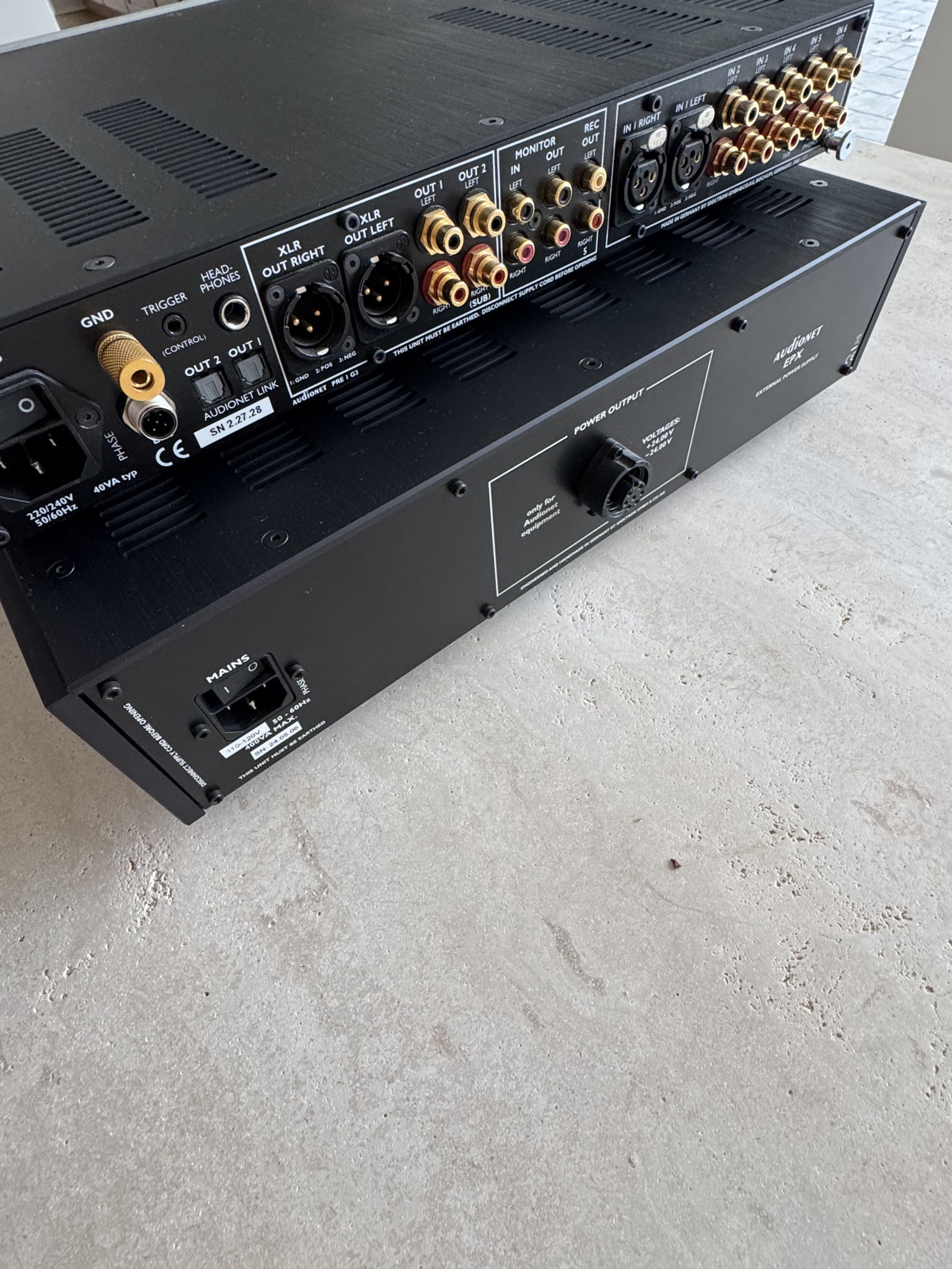 Audionet Pre I G3 and EPX power supply with phono 3