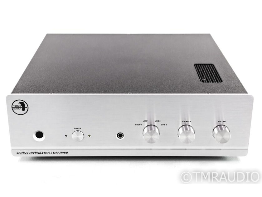 Rogue Audio Sphinx V2 Stereo Tube Hybrid Integrated Amplifier; MM Phono; Remote; Silver (30709)