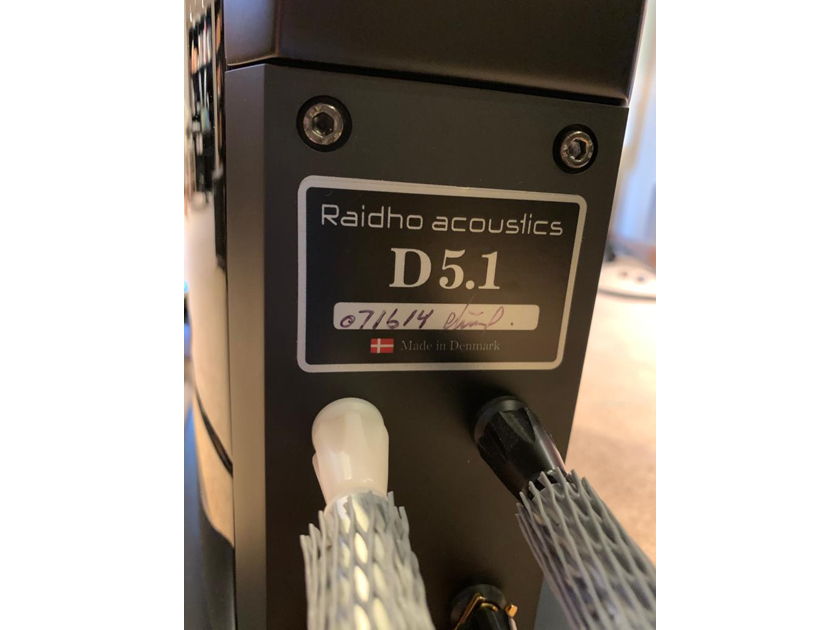 **** Not to be missed ***  Raidho D5.1 Black Pair.. in pristine condition