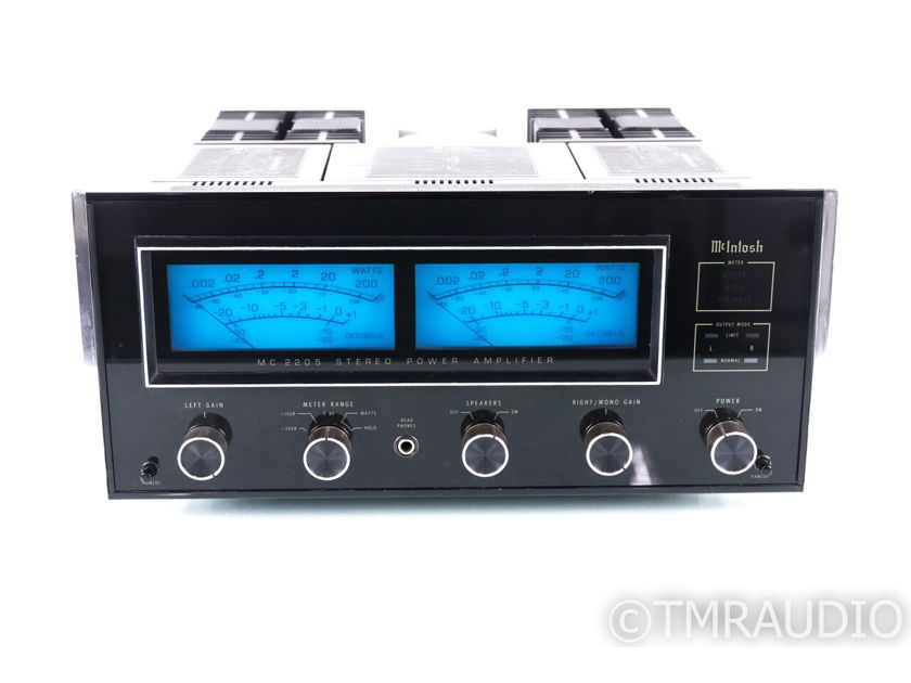 McIntosh MC2205 Vintage Stereo Power Amplifier; MC-2205 (20590)
