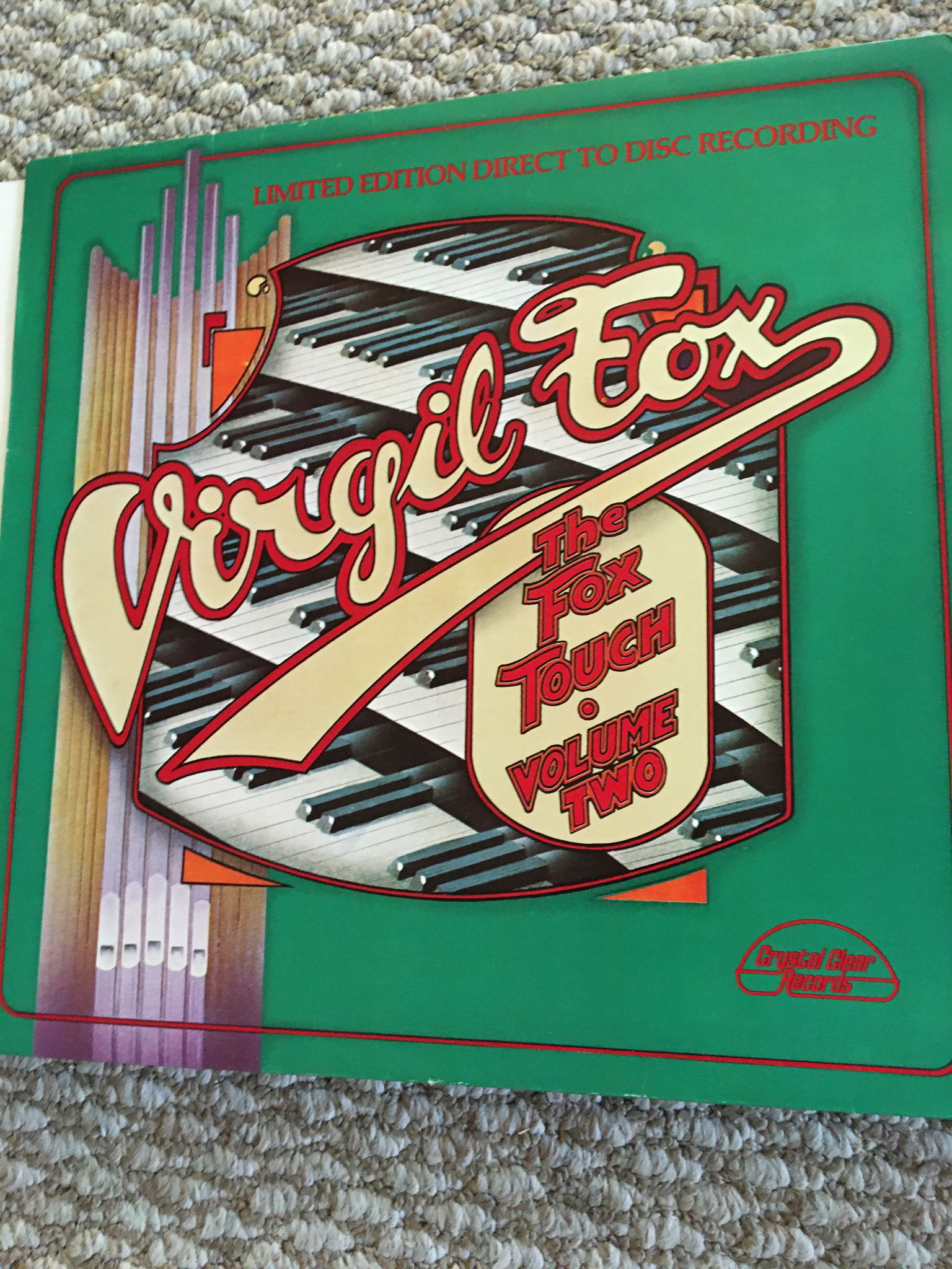Virgil Fox the fox touch volume two Lp record  Direct t... 2