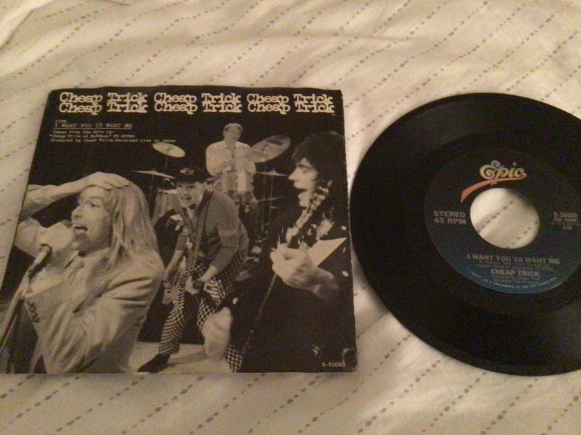 Cheap Trick 45 With Picture Sleeve  I Want You To Want Me/Clock Strikes Ten