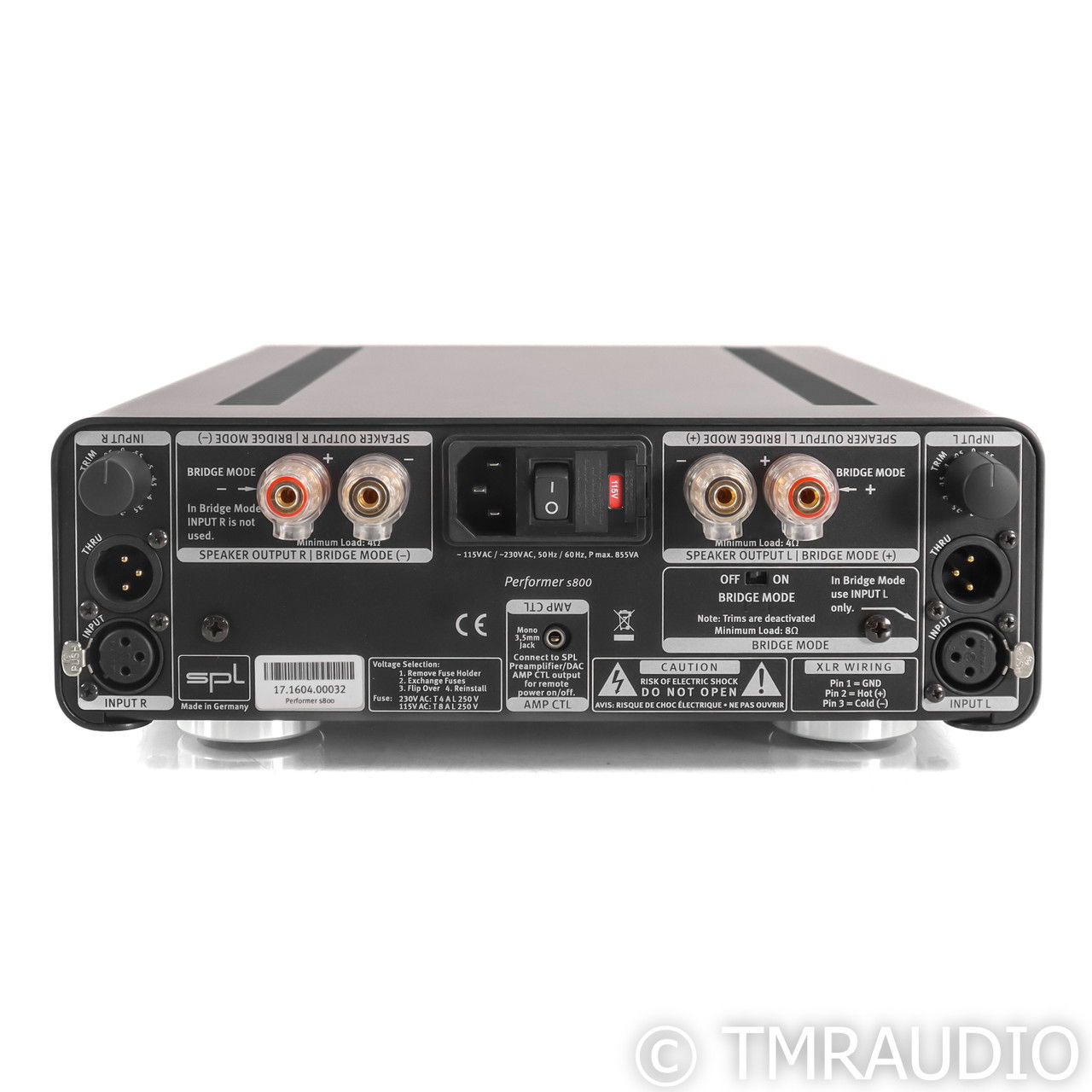 SPL Performer S800 Stereo Power Amplifier; Red (62824) 5