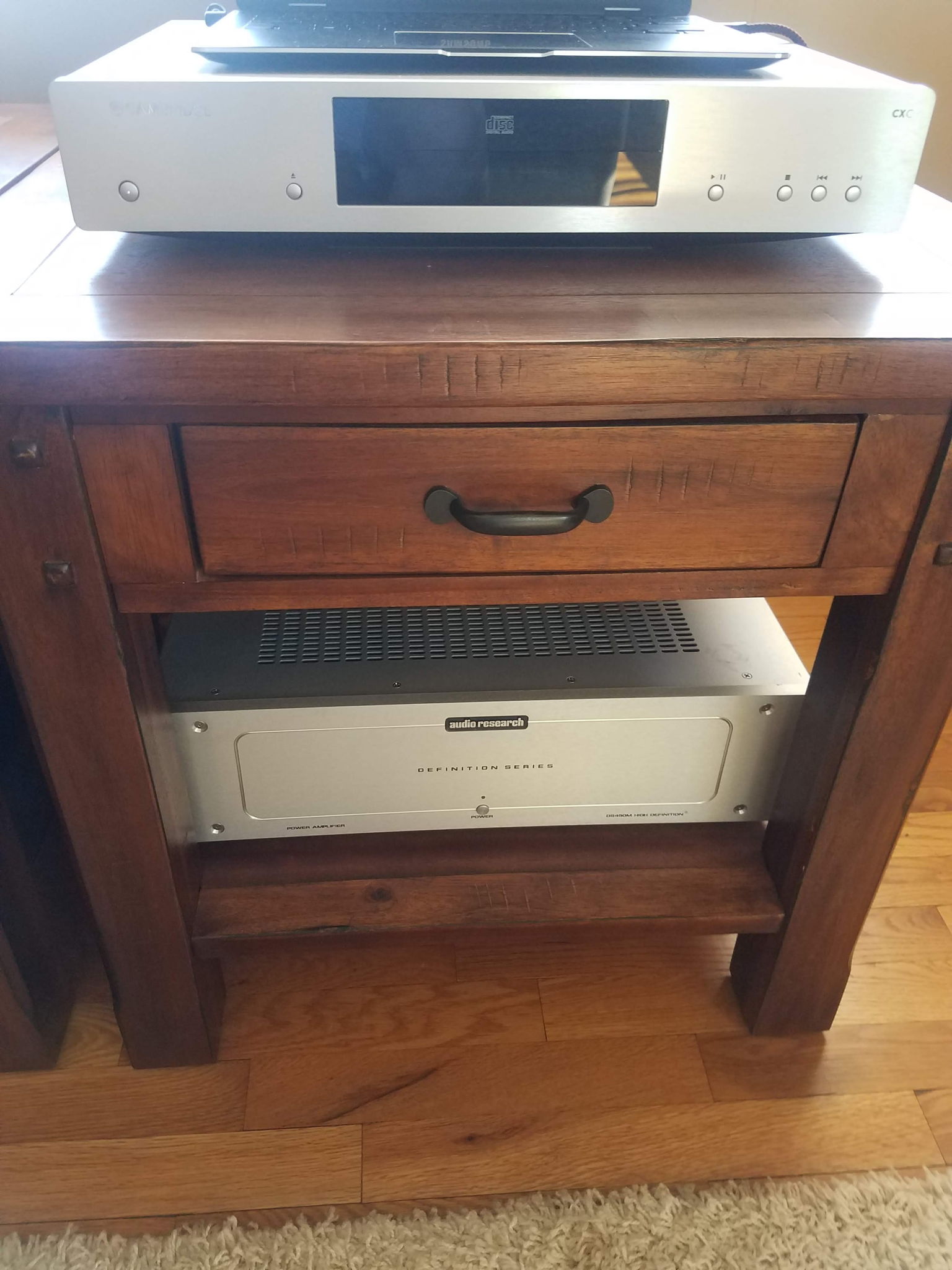 Right Stack: Cambridge CXC, & ARC DS-450M 