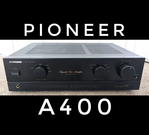 Pioneer A400 integrated amplifier (recapped power suppl...