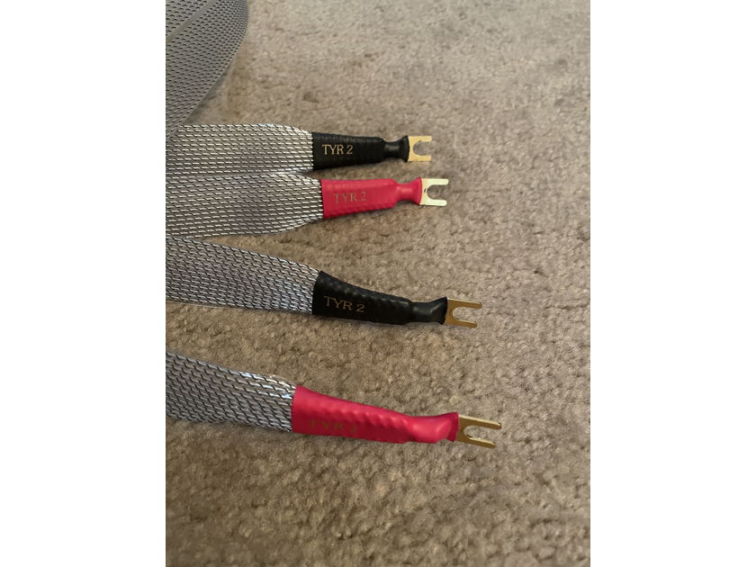 Nordost Tyr 2 speaker cables 2m spades - mint customer trade-in