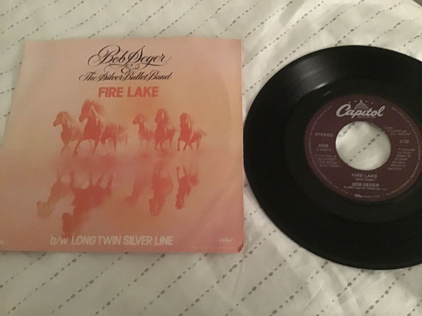 Bob Seger Fire Lake 45 With Picture Sleeve Vinyl NM