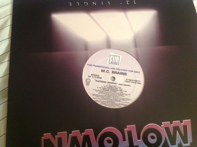 M.C. Brains  G-String (Remix) Motown Records Promo 12 I...