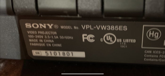Sony VPL-VW385ES