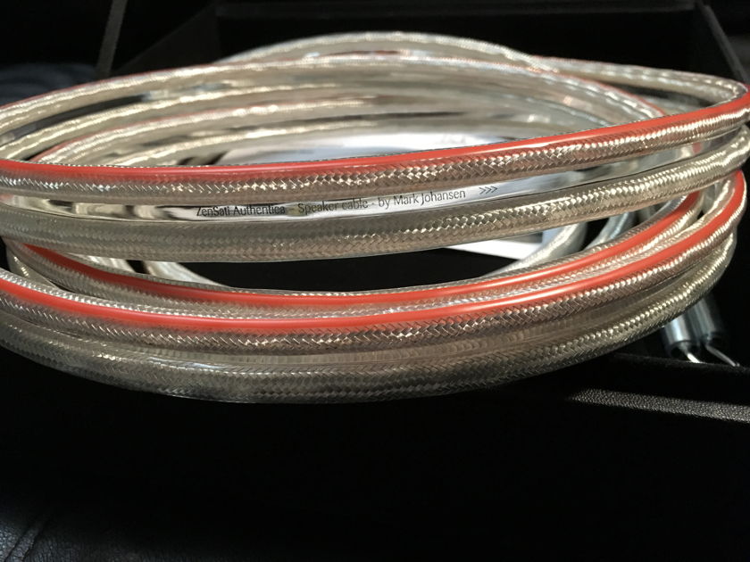 Zensati Authentica speaker cables 2.5 Meters ** Mint Condition **