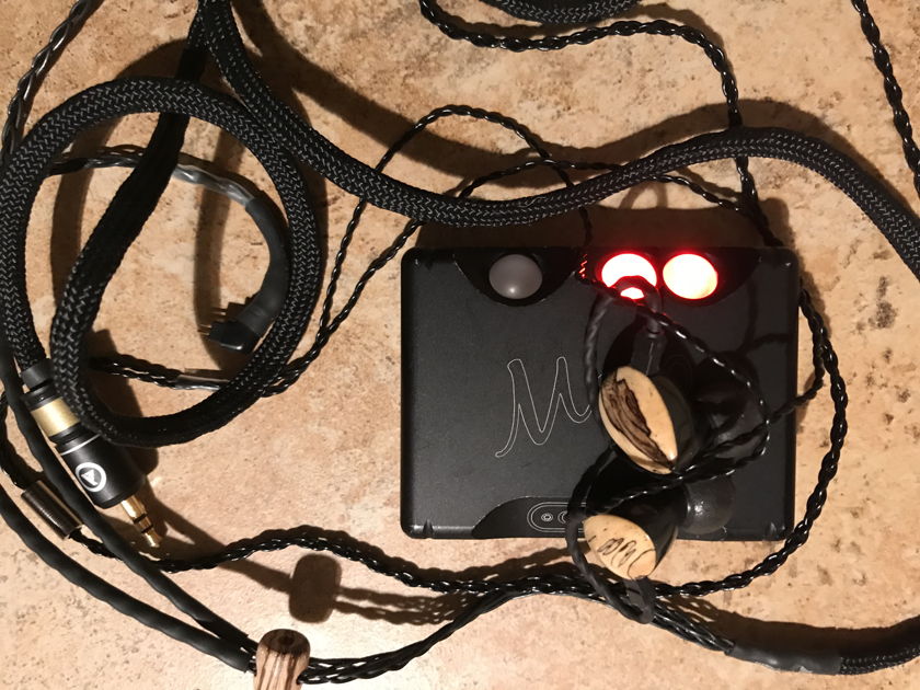 Noble Audio Wizard Sage with Chord Mojo and Whiplash Audio TWag T V3 cable