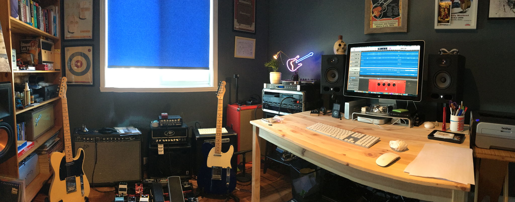 Office studio / music room DAW Focal monitors