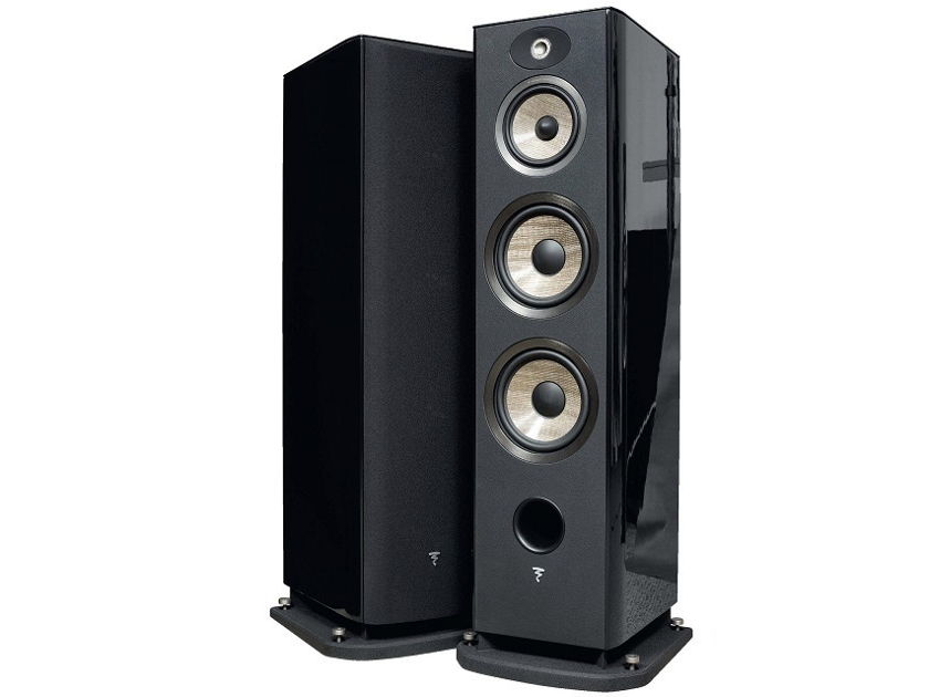 Focal Aria 948 3-Way Floor Standing Speaker Pair - Black Gloss - Authorized Dealer