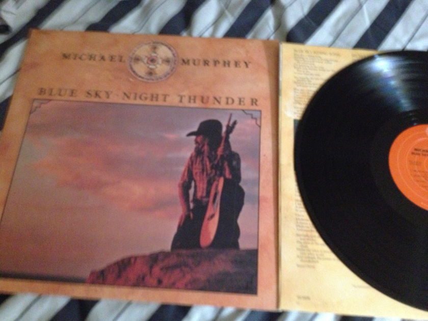 Michael Murphey - Blue Sky Night Thunder Epic Records Orange Label Vinyl  LP NM