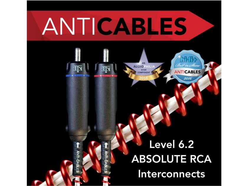 ANTICABLES Level 6.2 "ABSOLUTE Signature" RCA Analog Interconnects