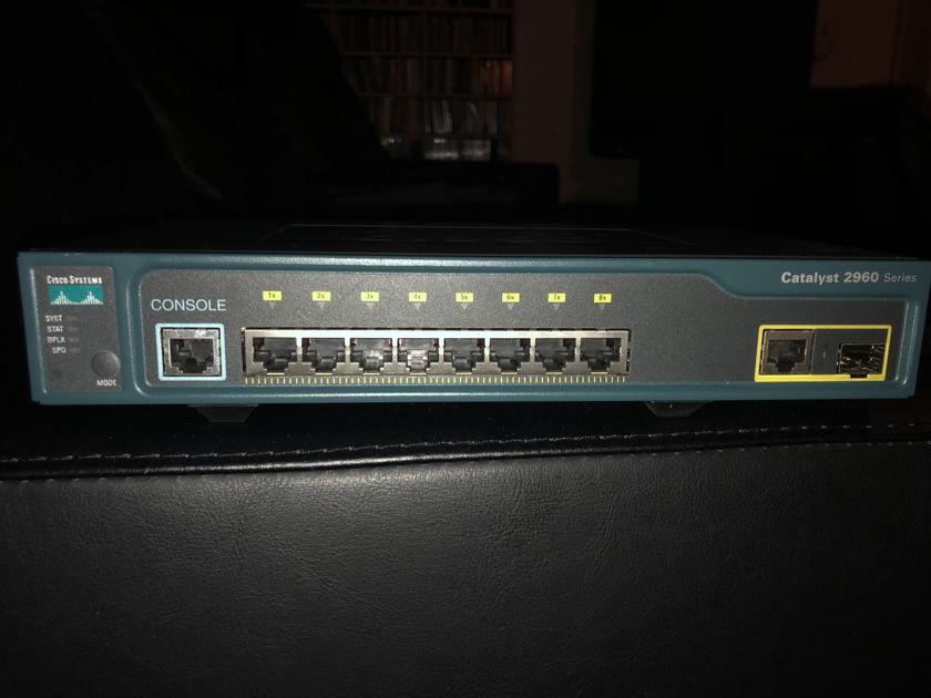 Cisco Catalyst 2960 8 port ethernet switch with upgraded TCXO oscillator