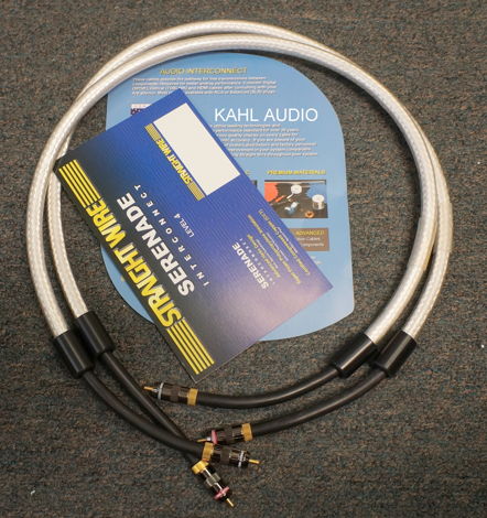 Straightwire Serenade 3 interconnect cables. 1m RCA pai...