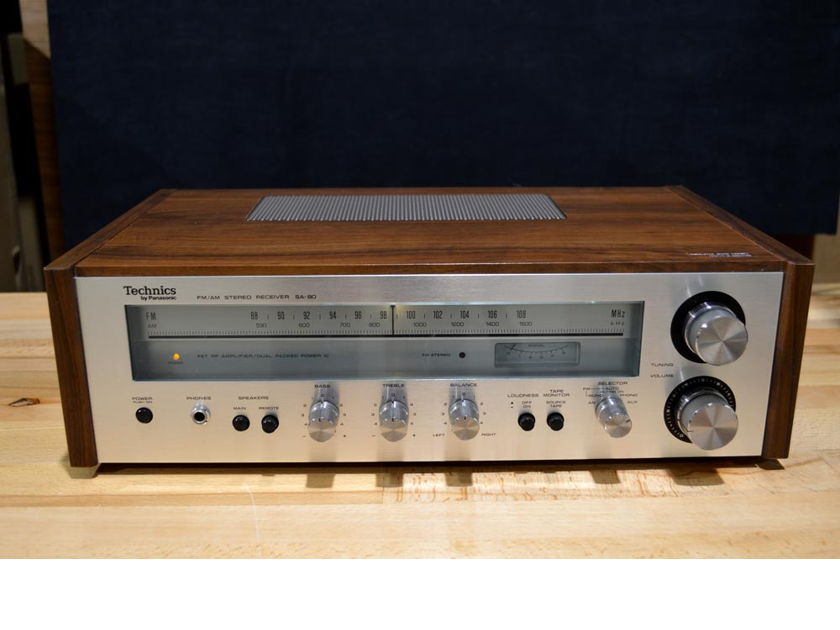 Technics SA80 AM/FM Stereo Receiver with Phono Input VINTAGE