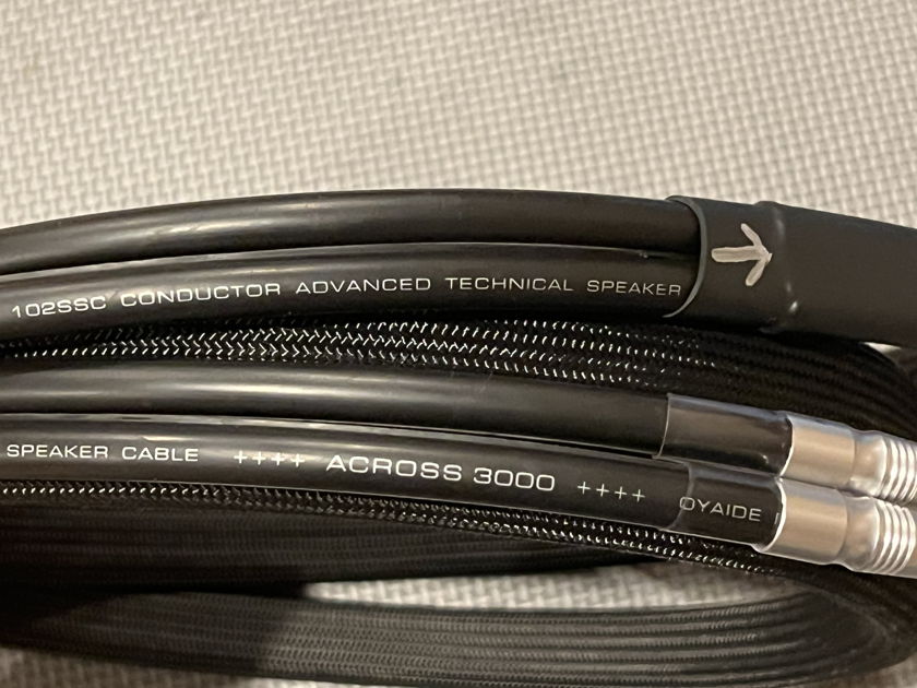 Oyaide Across Speaker Cable with Furutech FP200B(R) Connectors