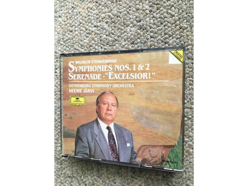 Wilhelm Stenhammar Neeme Jarvi  Symphonies no’s 1&2 serenade Excelsior Cd set