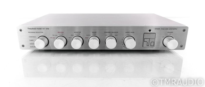 Threshold FET One Vintage Stereo Preamplifier; Stasis; ...