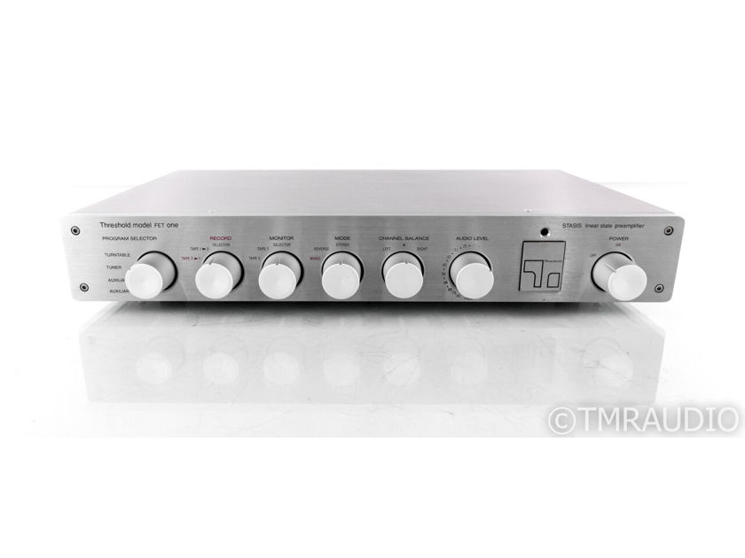 Threshold FET One Vintage Stereo Preamplifier; Stasis; FET-1; MM/MC Phono (21750)