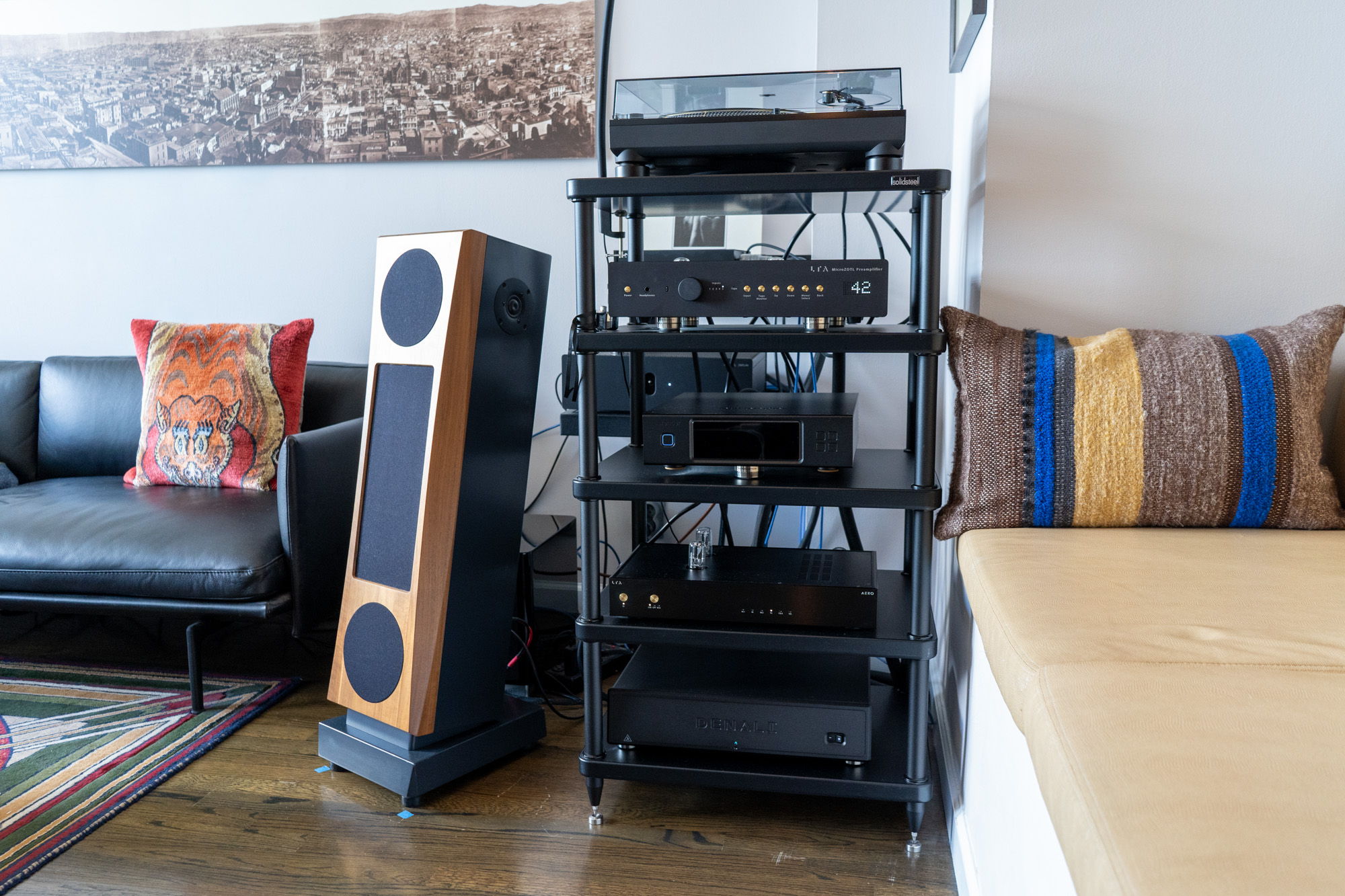 Listening room rack