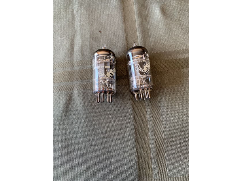 Amperex Bugle Boy 12ax7 ECC83 matched tubes pair