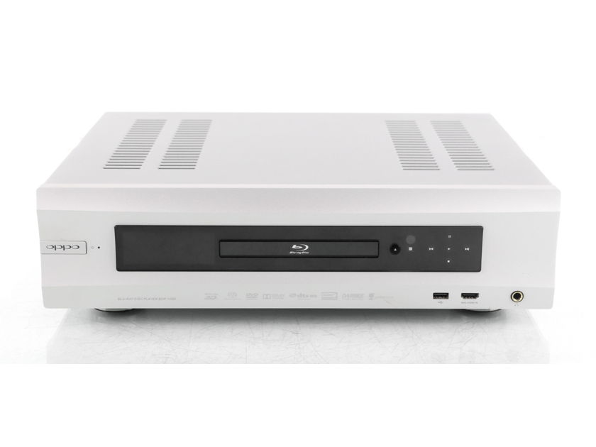 Oppo BDP-105D Universal Blu Ray Player; Remote; Silver; 3D; Darbee Edition (41046)