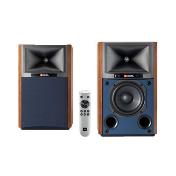 JBL 4305P Studio Monitor Powered Bookshelf Speaker Syst...