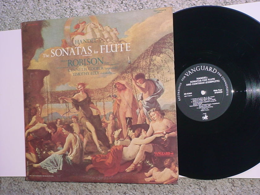 Handel double lp record Vanguard VSD 71229/30 The Sonatas for flute Robison Cooper Eddy