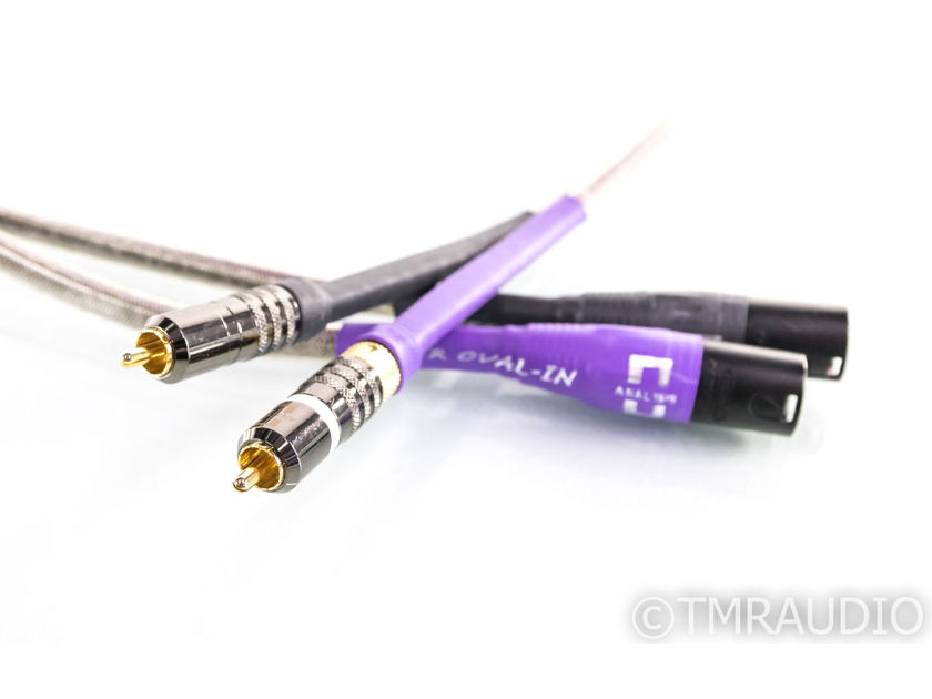 Analysis Plus Silver Oval-IN XLR to RCA Cables; 1.5m Pair Interconnects (24532)