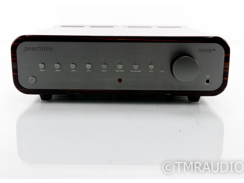 Peachtree Nova 150 Stereo Integrated Amplifier; Gloss Ebony; Remote; MM Phono (19221)
