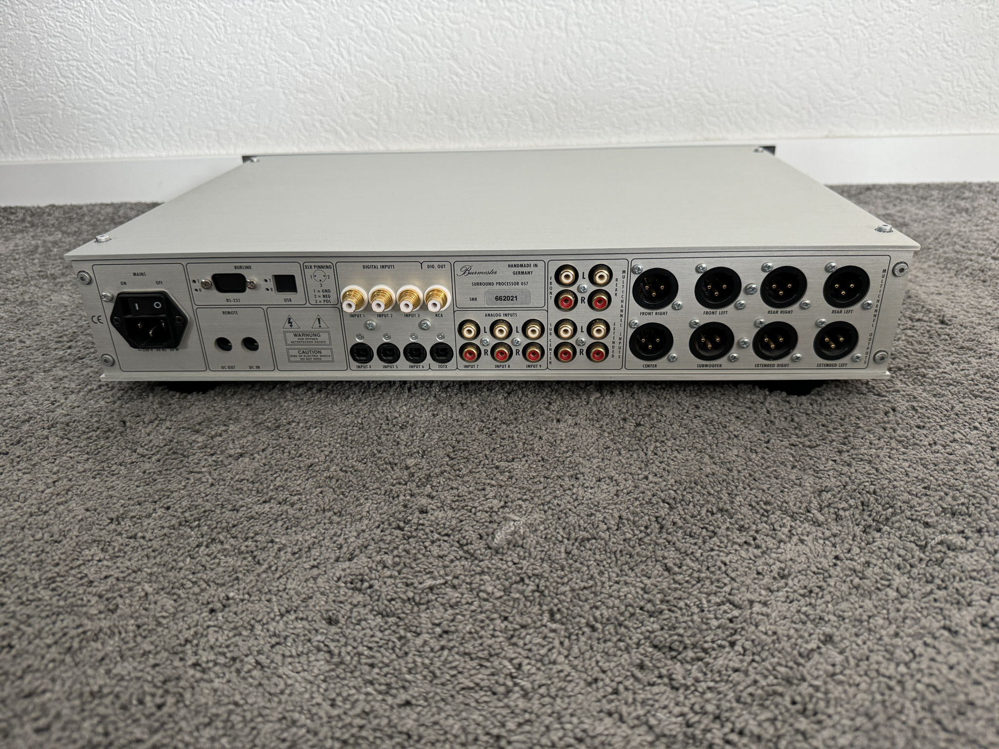 Burmester 057 surround processor pre amp 6