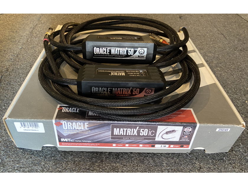 MIT Cables ORACLE MATRIX 50 RCA Interconnect 3M