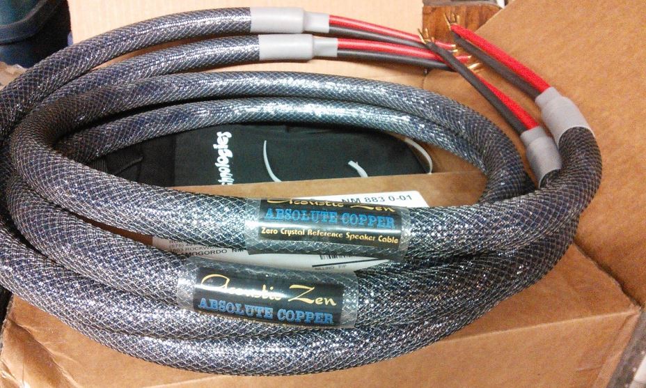 Acoustic Zen Absolute Speaker cables 8 feet 4